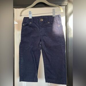 Janie and Jack Dark Blue Corduroy Trousers